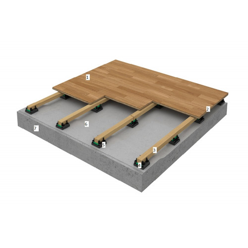 Спортивный паркет Boen Arenaflex Elevation Olympia 75 мм
